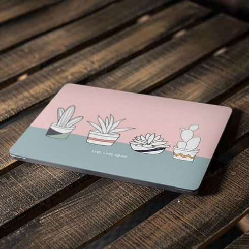 Succulent Sketch Apple MacBook Air Skin