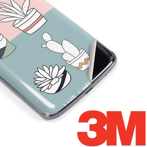 Succulent Sketch Moto E5 Plus Skin