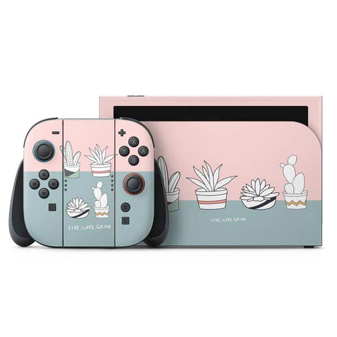 Succulent Sketch Nintendo Skins