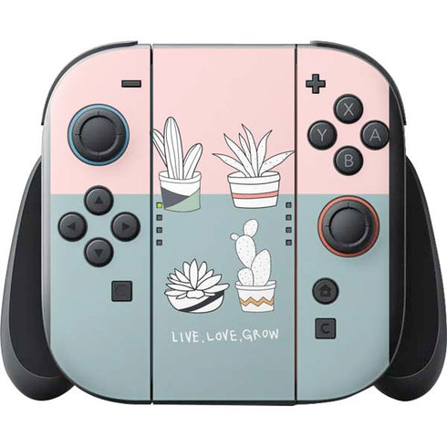 Succulent Sketch Nintendo Switch 2 (2025) with Joy-Con Skin