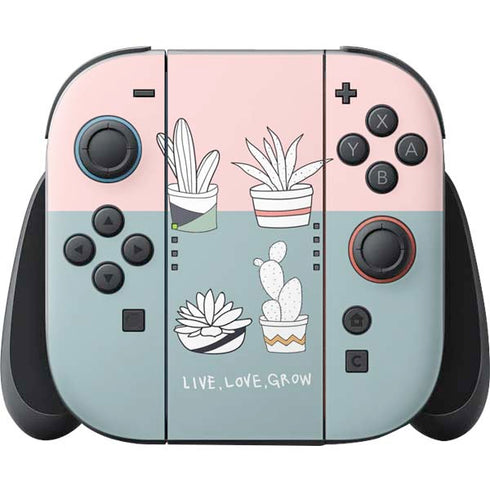 Succulent Sketch Nintendo Switch 2 (2025) Joy-Con Controller Skin