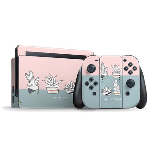 Succulent Sketch Nintendo Skins