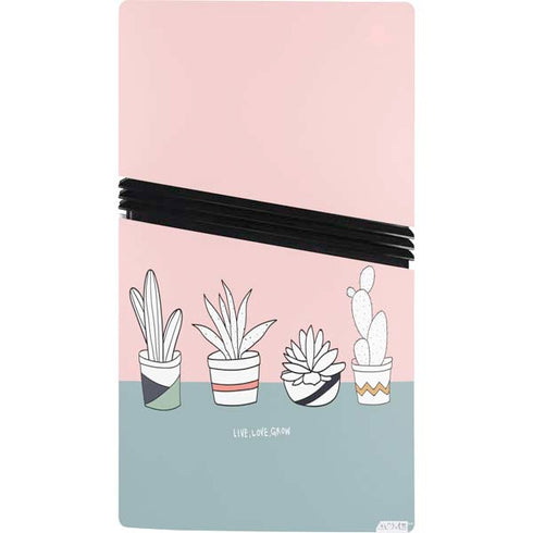 Succulent Sketch PS5 Pro Console Skin