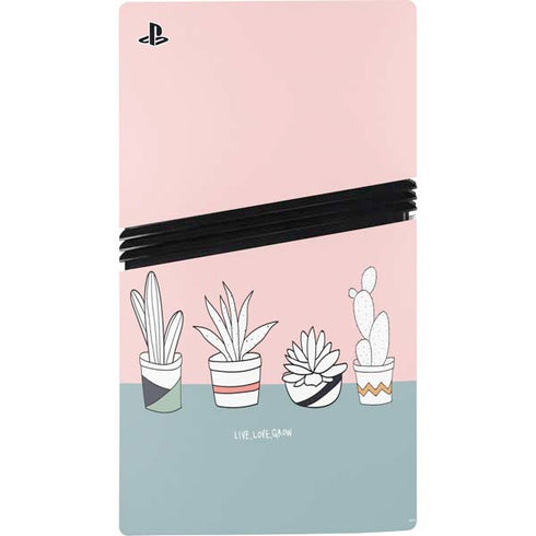 Succulent Sketch PS5 Pro Disk Bundle Skin