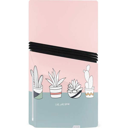 Succulent Sketch PS5 Pro Disk Bundle Skin