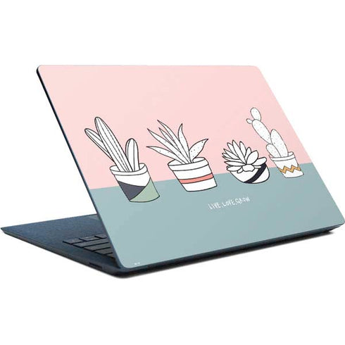 Succulent Sketch Surface Laptop Skin
