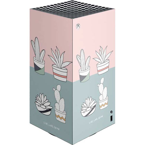Succulent Sketch XBox Series X Digital Edition Console Skin