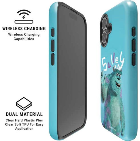 Disney Monsters Inc. Sulley Portrait iPhone 16 Plus Magsafe Impact Case