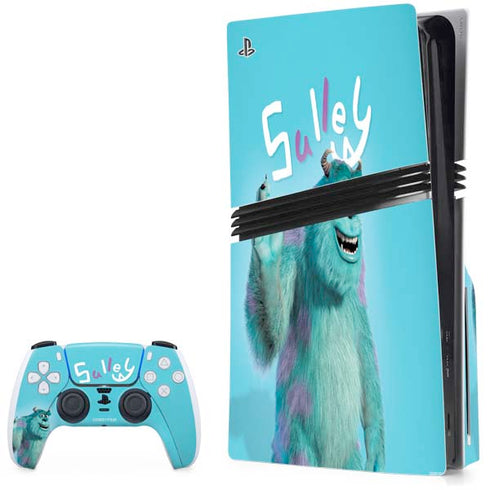 Disney Monsters Inc. Sulley Portrait PS5 Pro Disk Bundle Skin