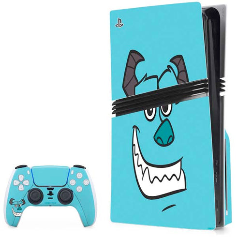 Disney Monsters Inc. Sulley PS5 Pro Disk Bundle Skin