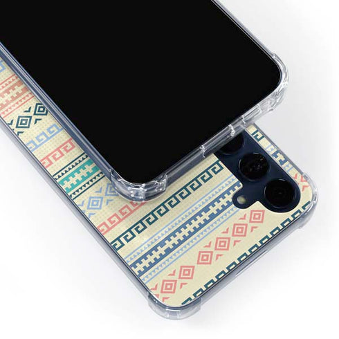 Summer Pattern Galaxy A55 5G Clear Case