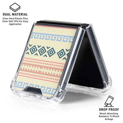 Summer Pattern Galaxy Z Flip6 Clear Case