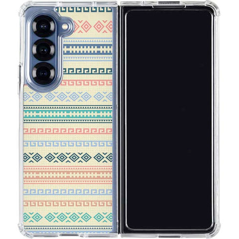 Summer Pattern Galaxy Z Fold6 Clear Case