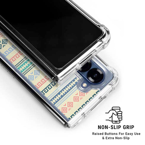 Summer Pattern Galaxy Z Fold6 Clear Case