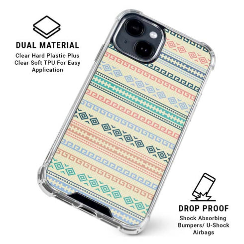 Summer Pattern iPhone 15 Clear Case