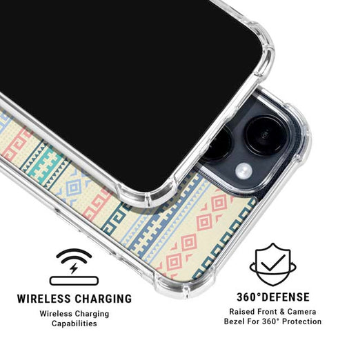 Summer Pattern iPhone 15 Clear Case