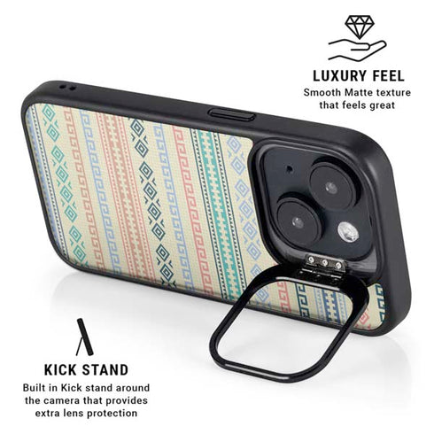 Summer Pattern iPhone 15 Kickstand Case
