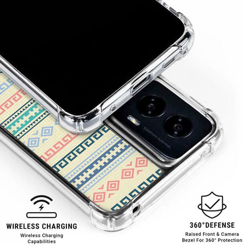 Summer Pattern Moto G Power 5G (2024) Clear Case
