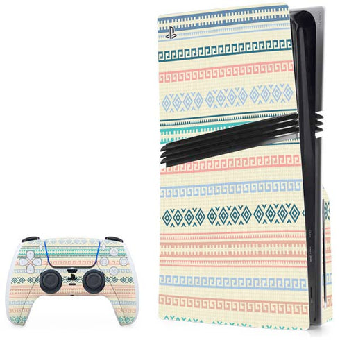 Summer Pattern PS5 Pro Disk Bundle Skin