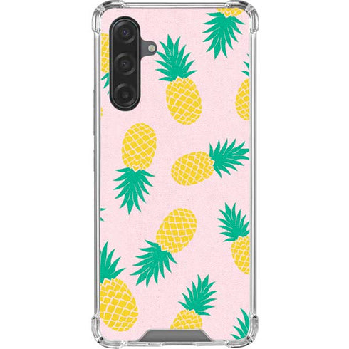 Summer Pineapples Galaxy A17 Clear Case