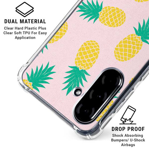Summer Pineapples Galaxy A36 5G Clear Case