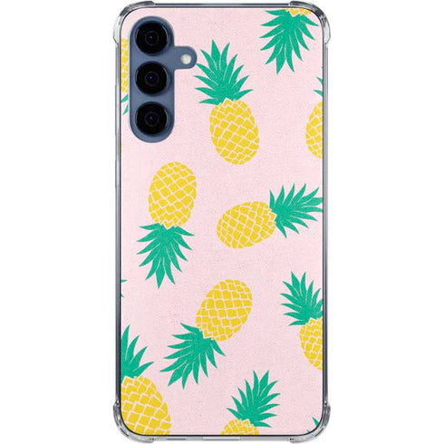 Summer Pineapples Galaxy A55 5G Clear Case