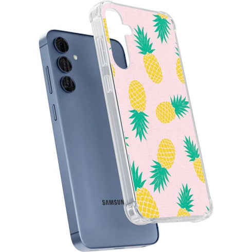 Summer Pineapples Galaxy A55 5G Clear Case