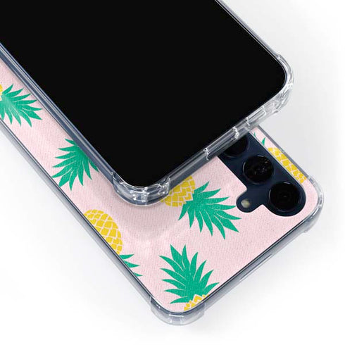 Summer Pineapples Galaxy A55 5G Clear Case