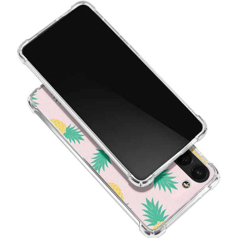 Summer Pineapples Galaxy S24 FE Clear Case