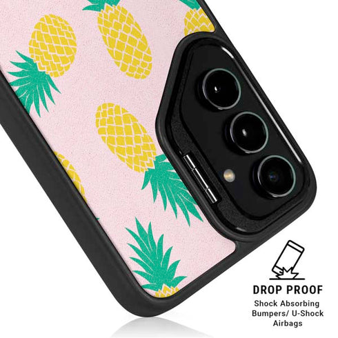 Summer Pineapples Galaxy S25 Kickstand Case