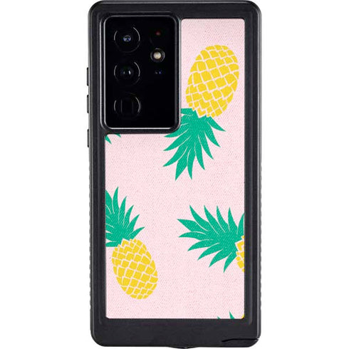 Summer Pineapples Galaxy S24 Ultra Waterproof Case