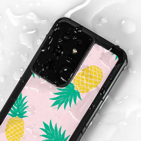 Summer Pineapples Galaxy S24 Ultra Waterproof Case