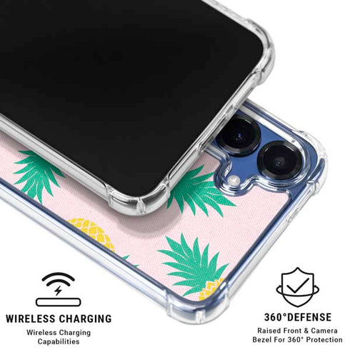 Summer Pineapples Galaxy S25 Plus Clear Case