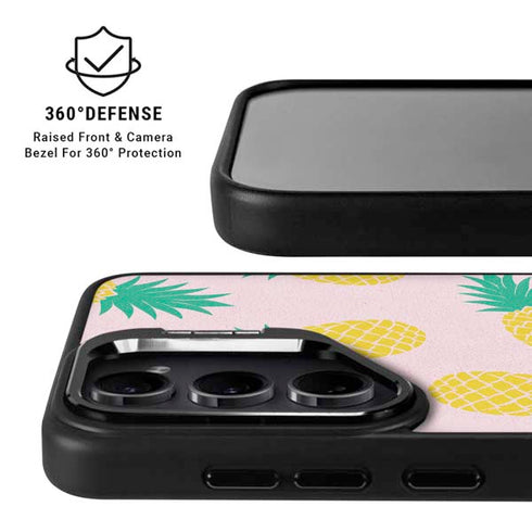 Summer Pineapples Galaxy S26 Kickstand Case