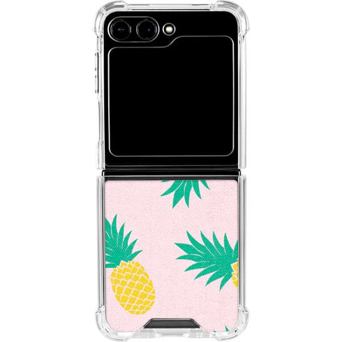 Summer Pineapples Galaxy Z Flip6 Clear Case