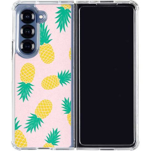 Summer Pineapples Galaxy Z Fold6 Clear Case