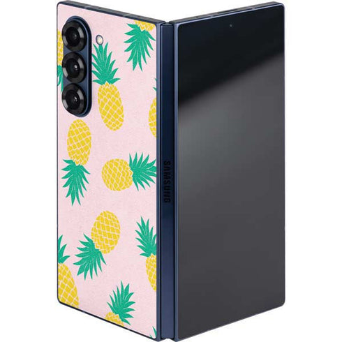 Summer Pineapples Galaxy Z Fold6 Skin