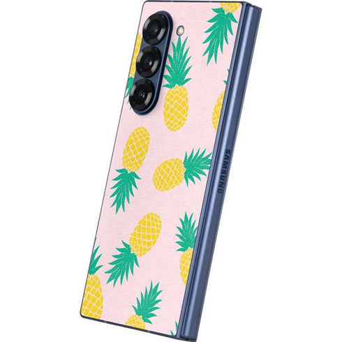 Summer Pineapples Galaxy Z Fold6 Skin