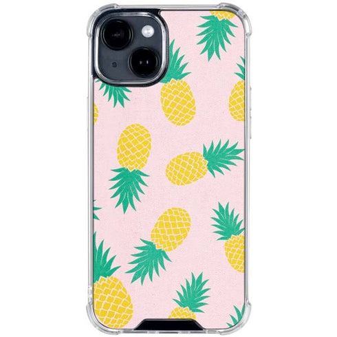 Summer Pineapples iPhone 15 Clear Case