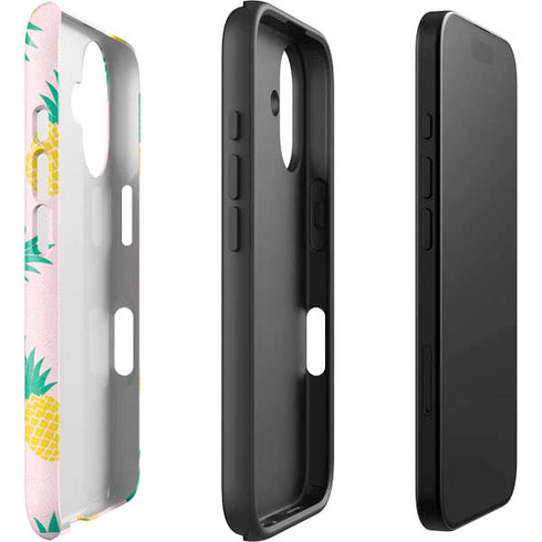 Summer Pineapples iPhone 16 Plus Impact Case