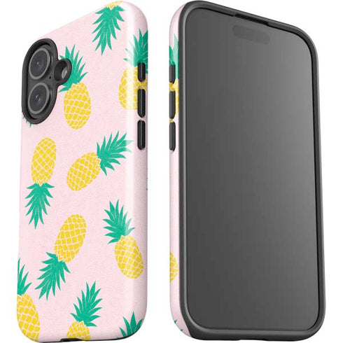 Summer Pineapples iPhone 16 Plus Impact Case