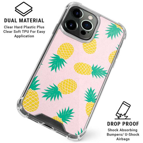 Summer Pineapples iPhone 16 Pro Max Clear Case