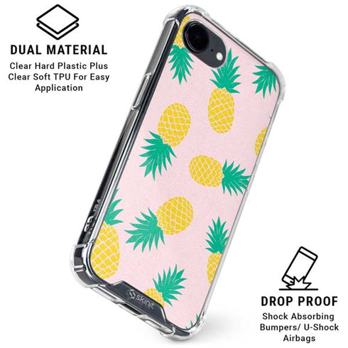 Summer Pineapples iPhone 16e Clear Case