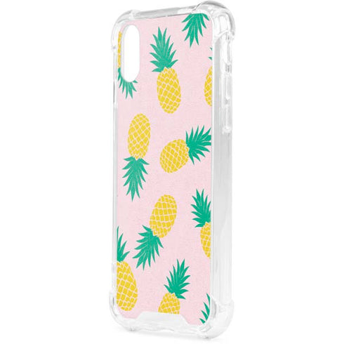 Summer Pineapples iPhone XS Clear Case