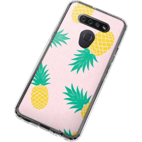 Summer Pineapples LG K51/Q51 Clear Case