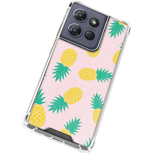 Summer Pineapples Moto G 5G (2025) Clear Case