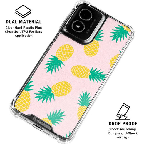 Summer Pineapples Moto G Power 5G (2024) Clear Case