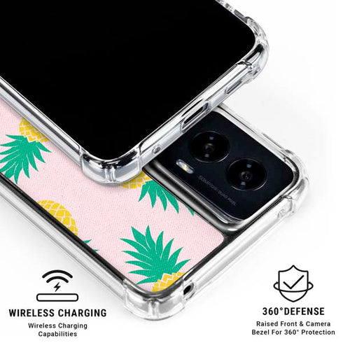 Summer Pineapples Moto G Power 5G (2024) Clear Case