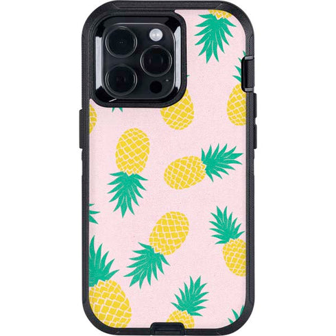 Summer Pineapples Otterbox Defender iPhone Skin