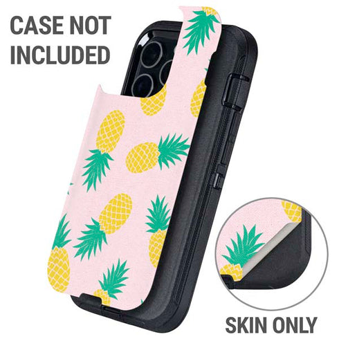 Summer Pineapples Otterbox Defender iPhone Skin